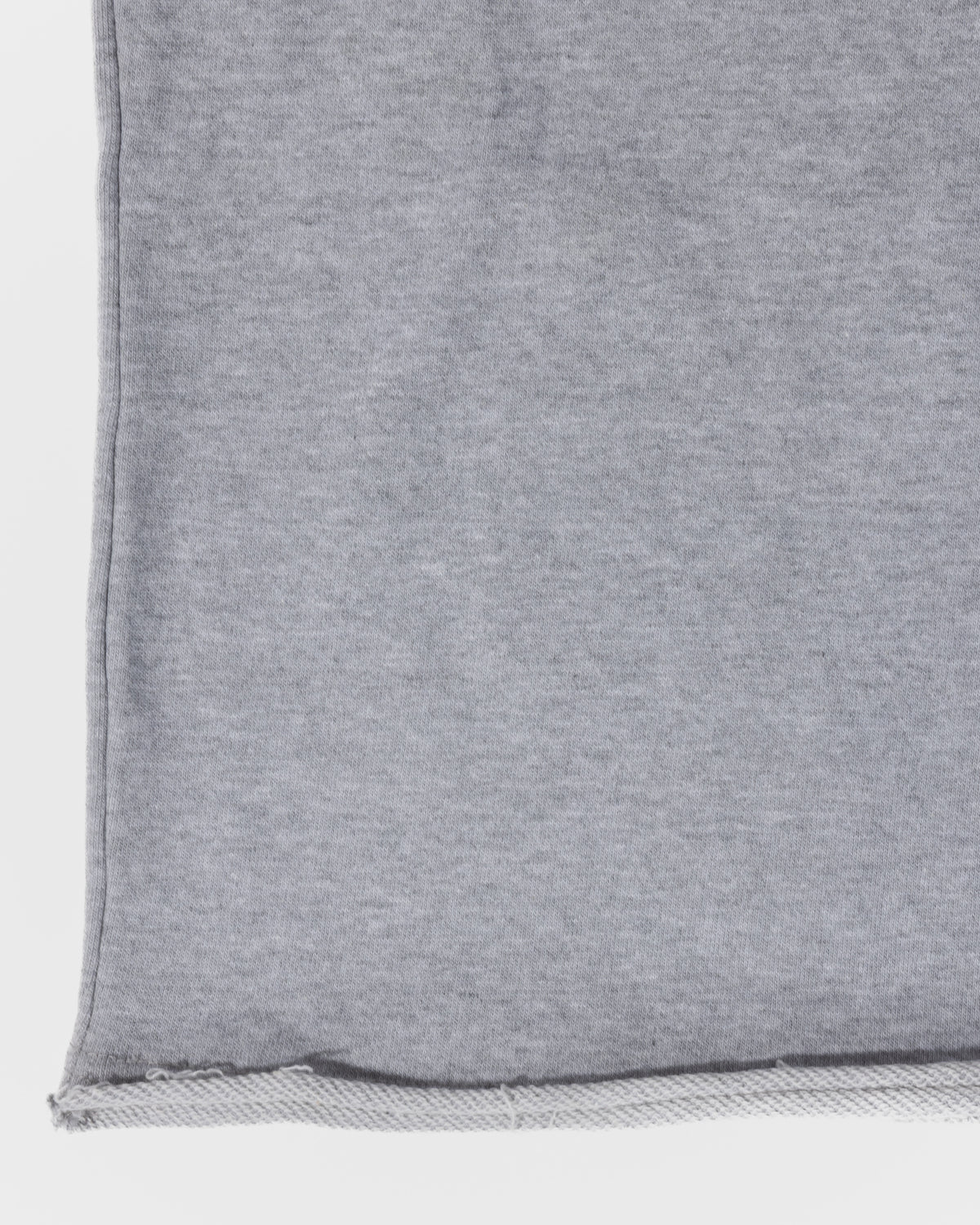 Grey Bison Shorts - raw-cut hem