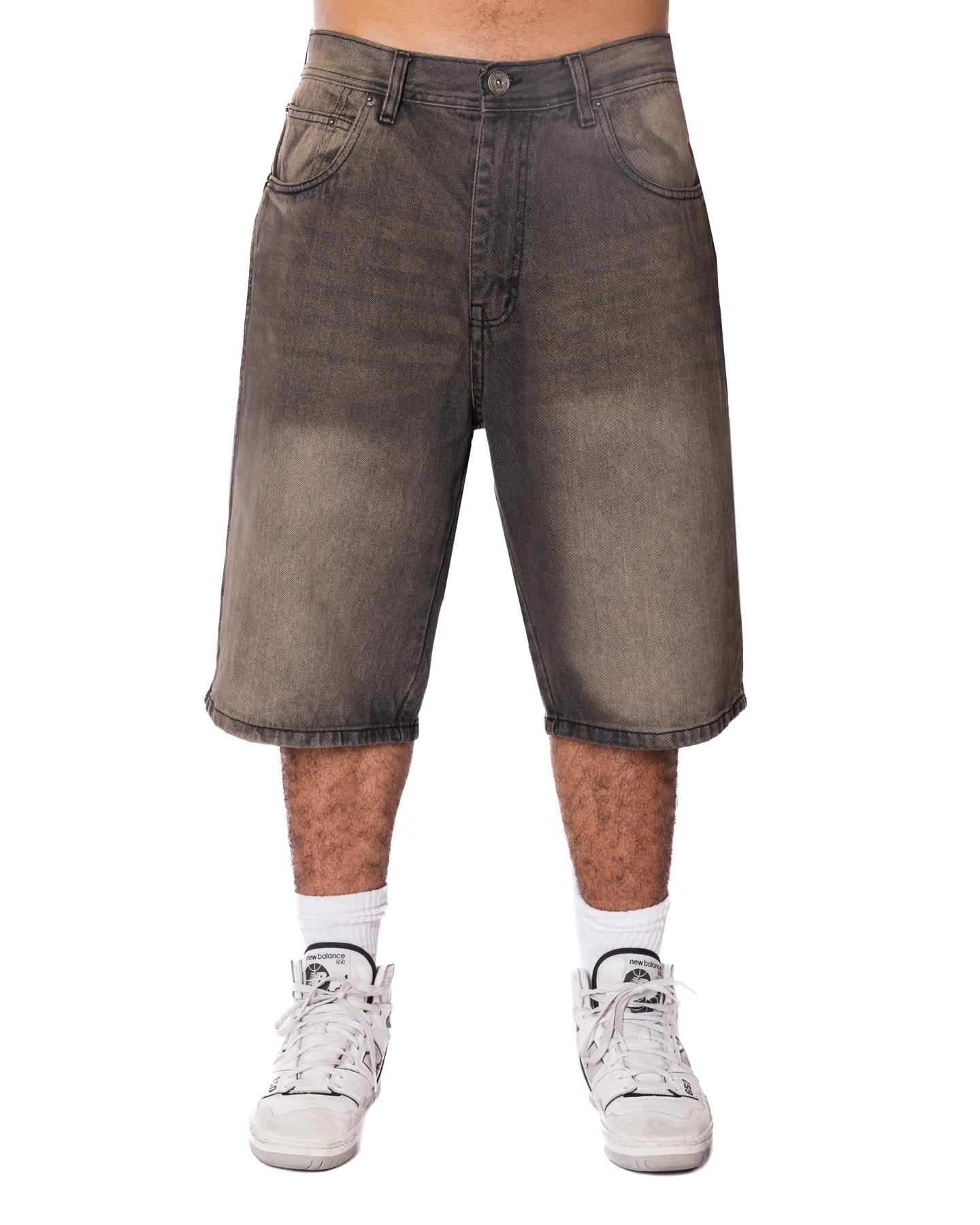 Mud Washed Black Loose Jorts