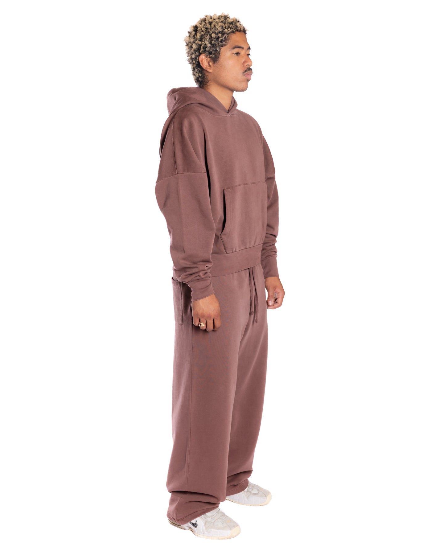 Mocha Mist Crop Hoodie