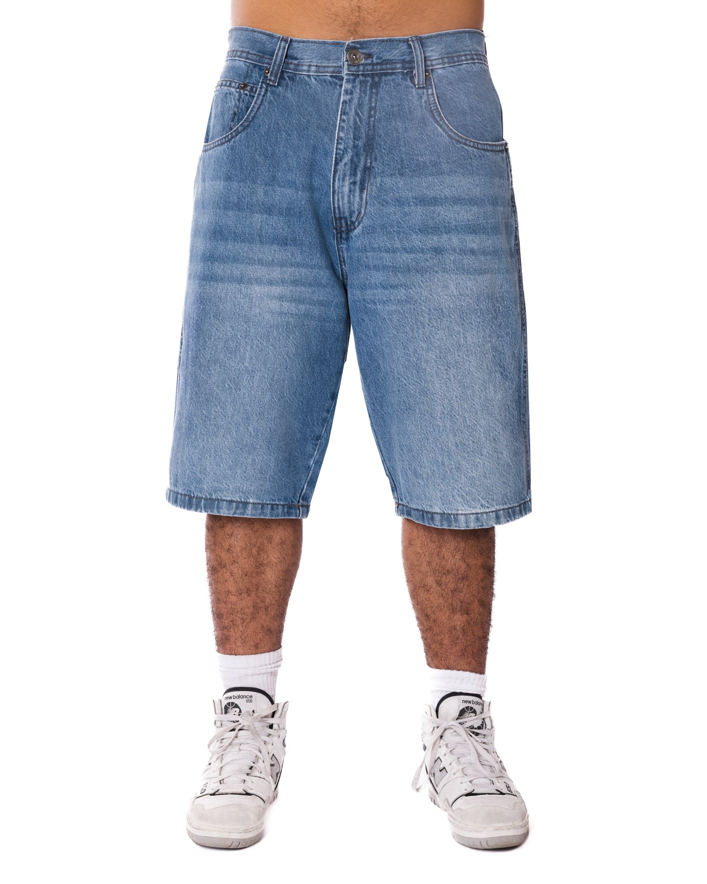 Medium Washed Blue Loose Jorts