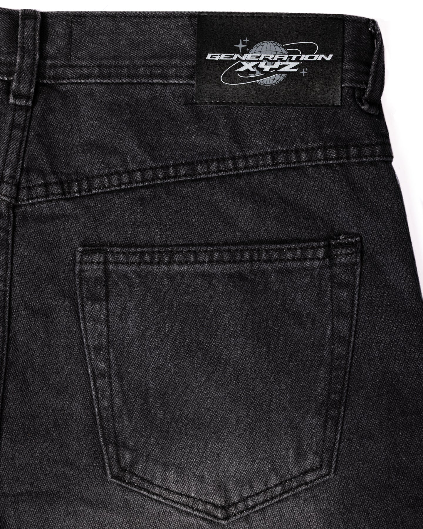 Washed Black Loose Jorts
