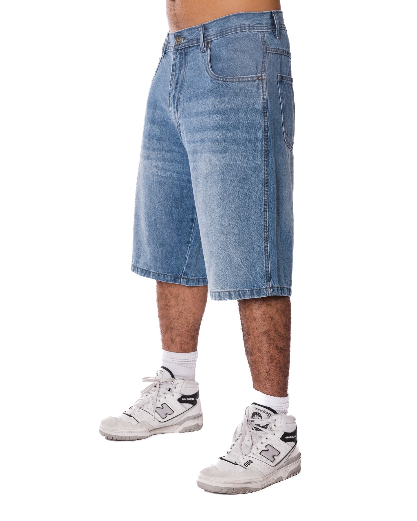 Medium Washed Blue Loose Jorts