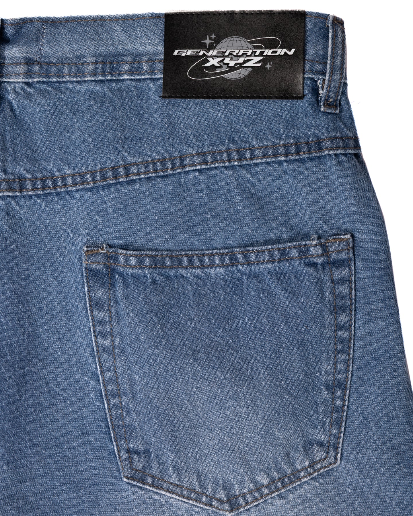 Medium Washed Blue Loose Jorts