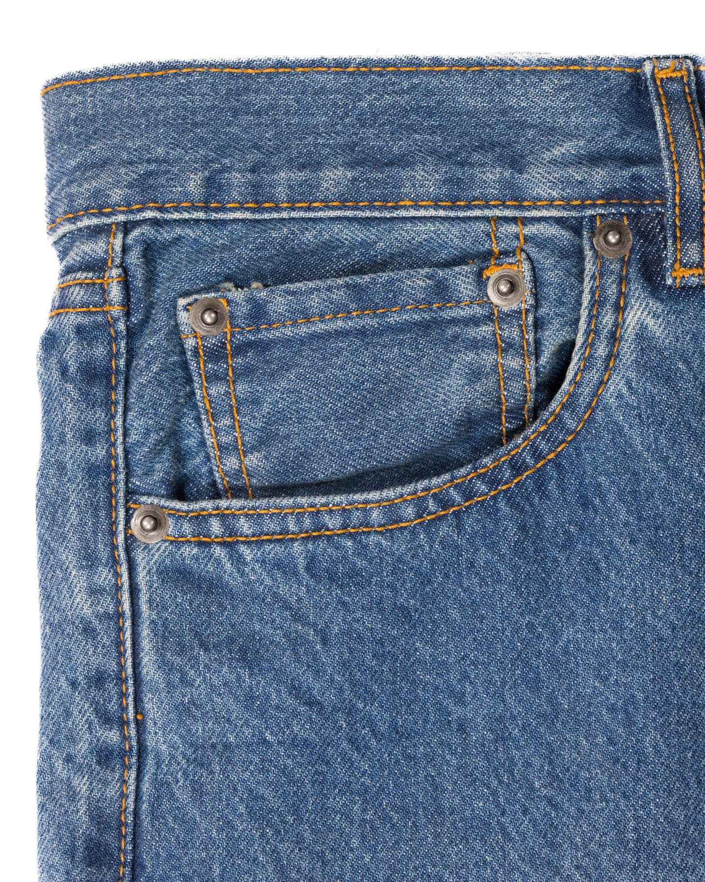 Dirt Wash Blue Loose Jeans