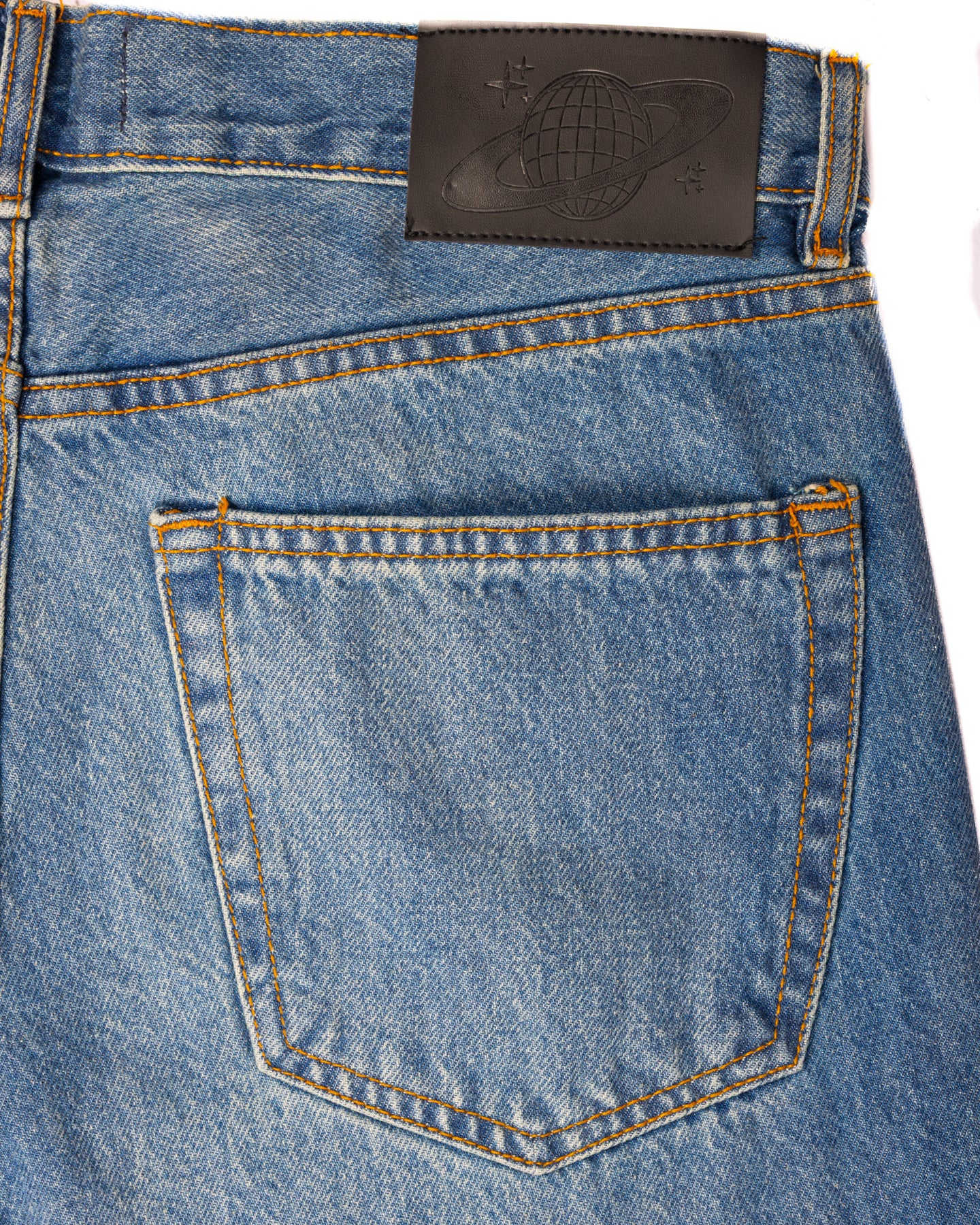 Dirt Wash Blue Loose Jeans
