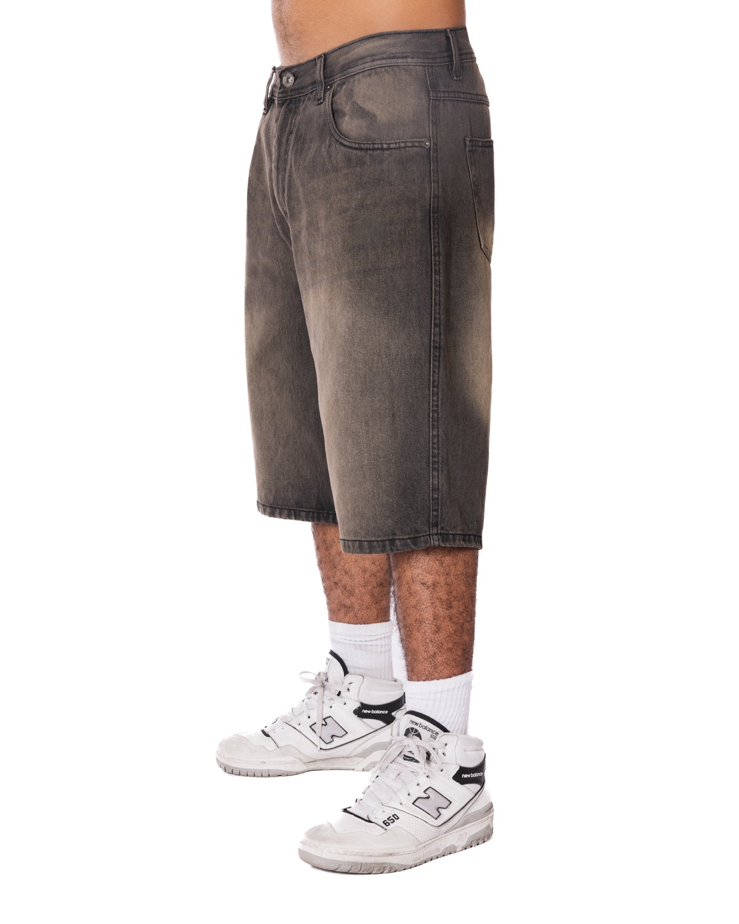 Mud Washed Black Loose Jorts