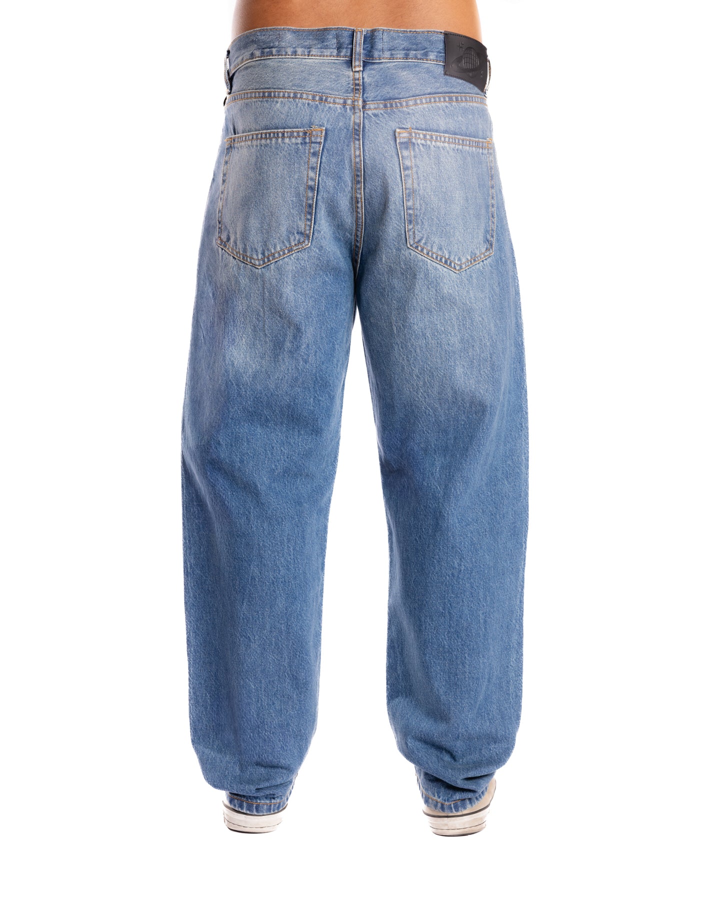 Dirt Wash Blue Loose Jeans