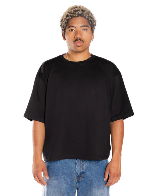 Black Crop boxy T-shirts