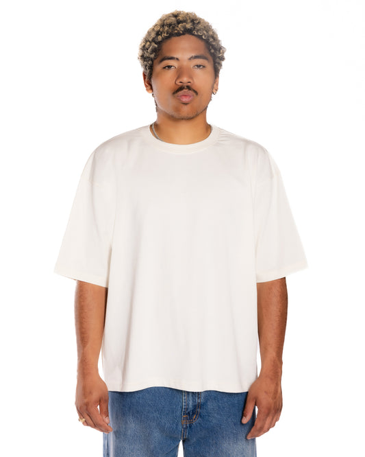 Almond Crème Crop Boxy T-shirts
