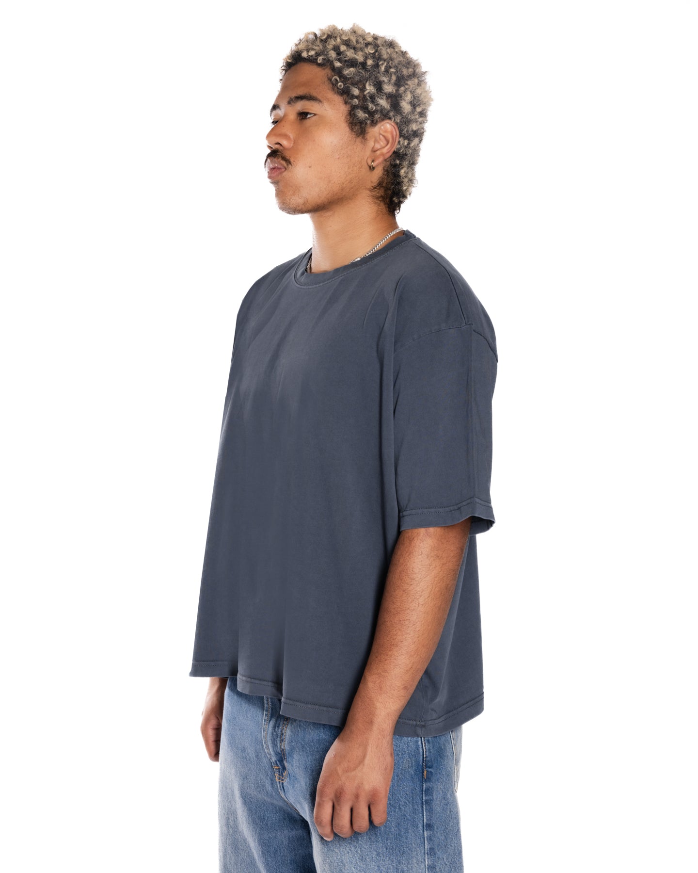 Cobalt Crop Boxy T-shirts