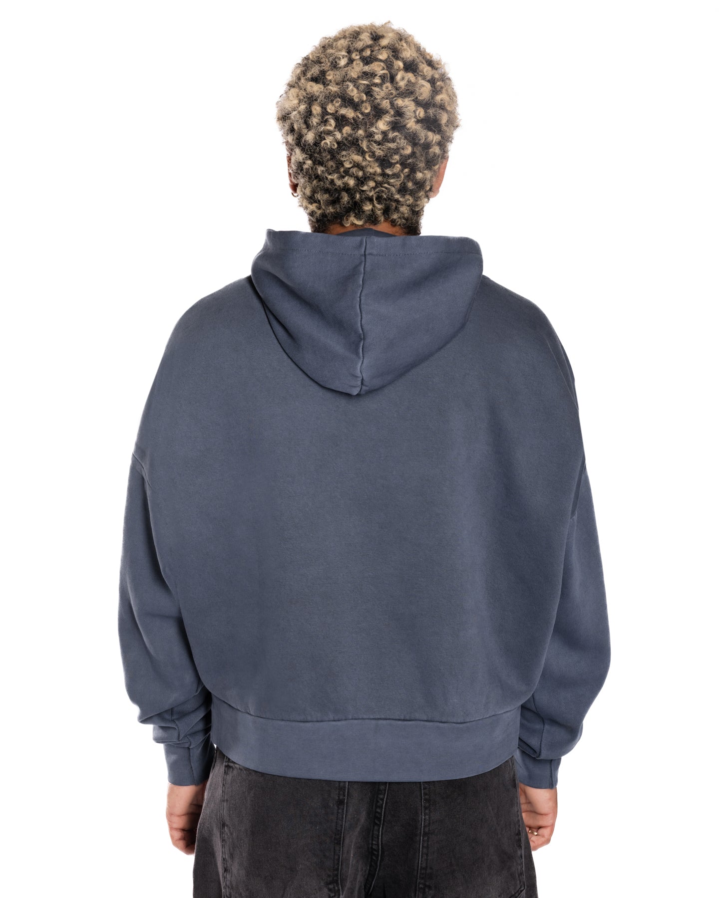 Cobalt Crop Hoodie