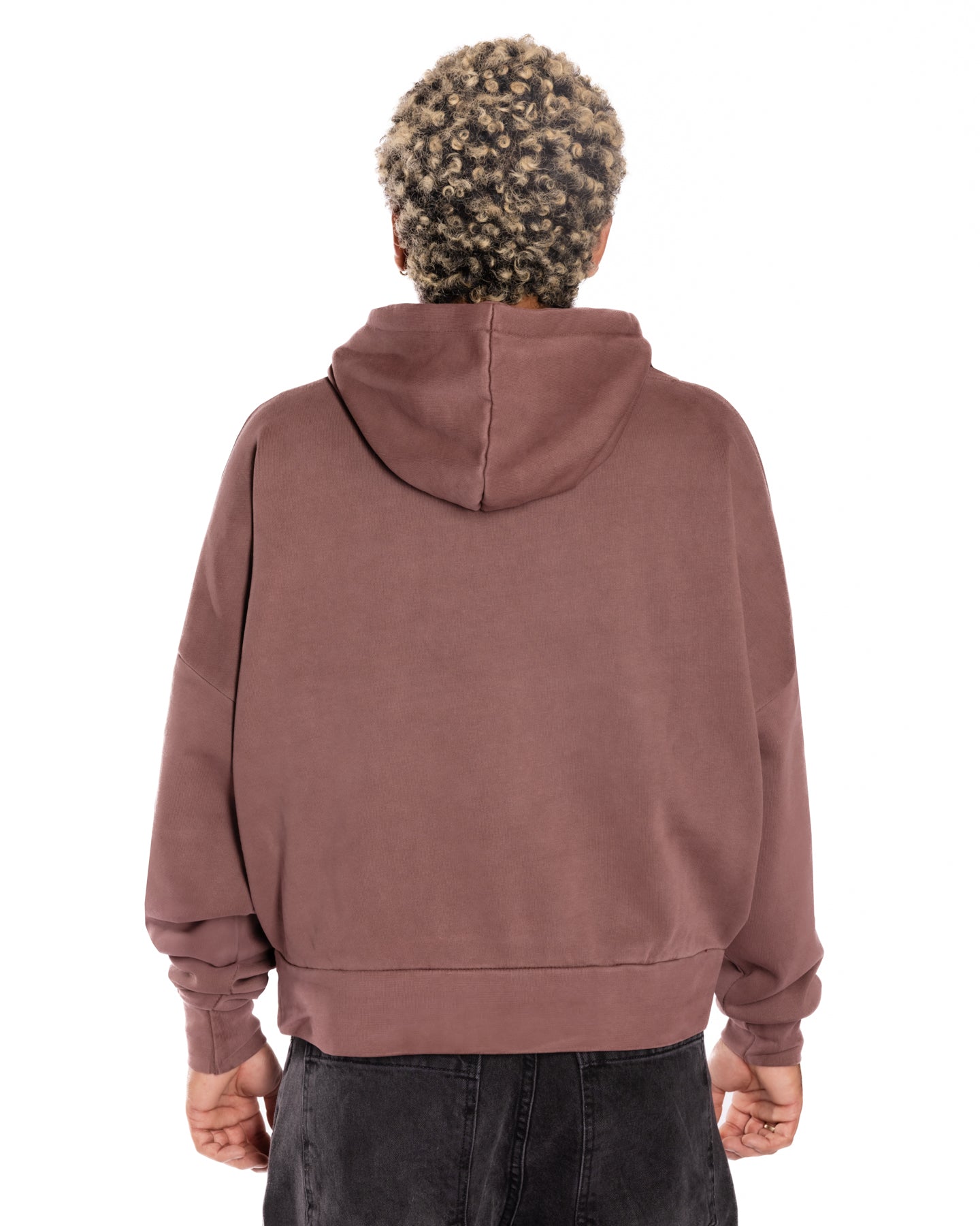 Mocha Mist Crop Hoodie