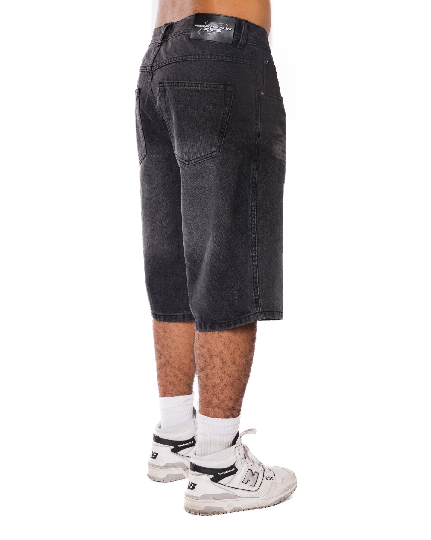 Washed Black Loose Jorts