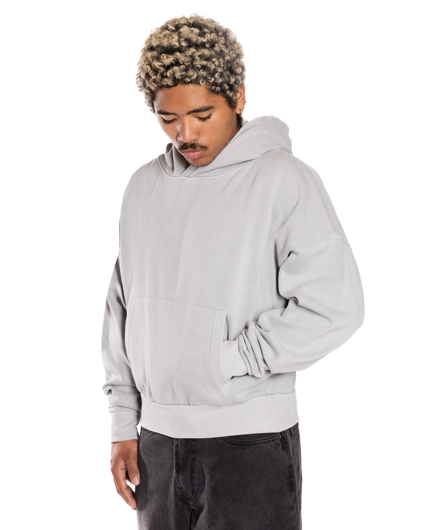 Silver Frost Crop Hoodie