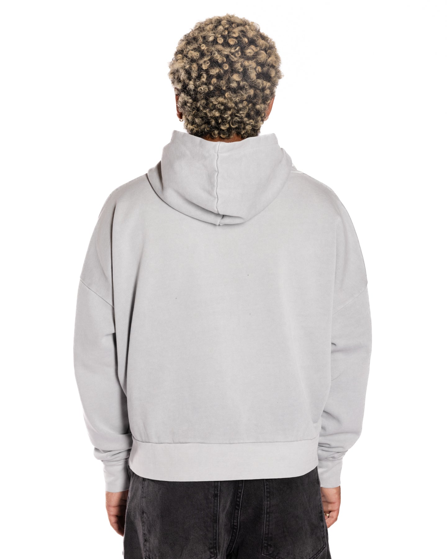 Silver Frost Crop Hoodie