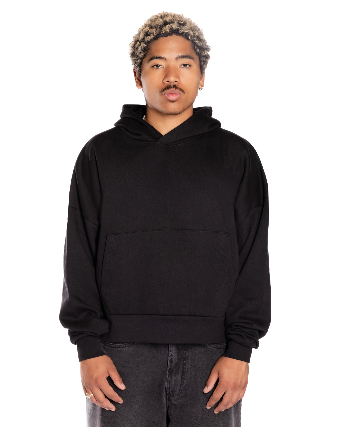 Black Crop Hoodie