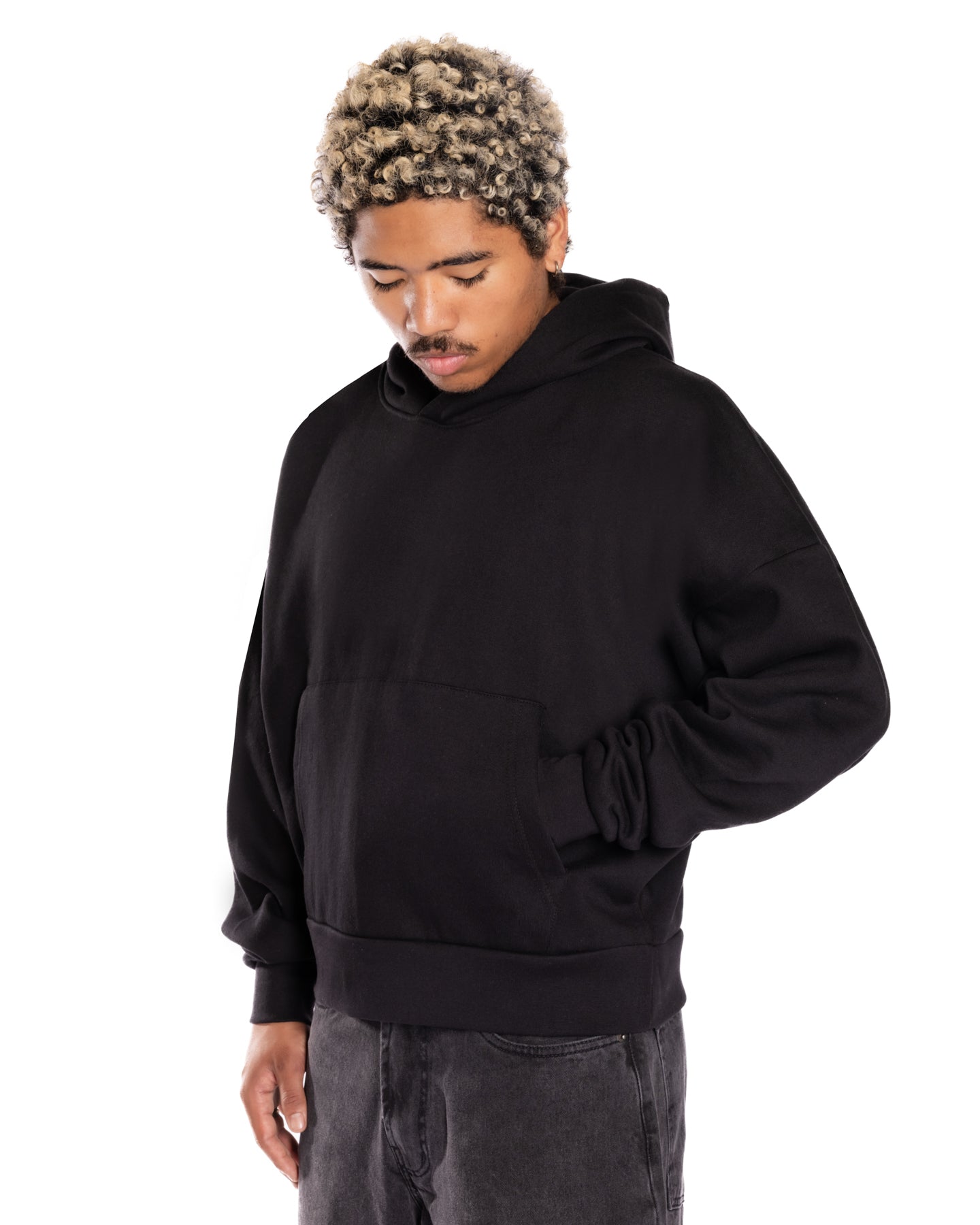 Black Crop Hoodie