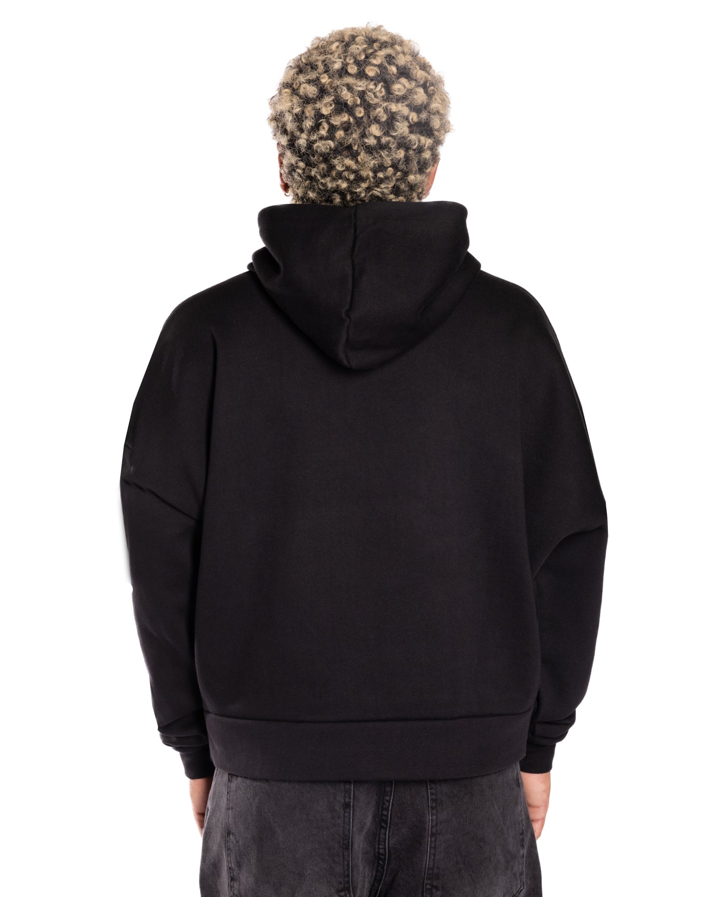 Black Crop Hoodie
