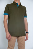 Solid Pique Polo With Tipping Collars HF-1802