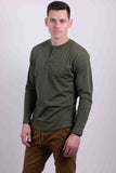 Tri-blend Long Sleeves Henley Shirt HF-1401