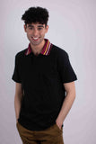 Solid Pique Polo With Tipping Collars HF-1801