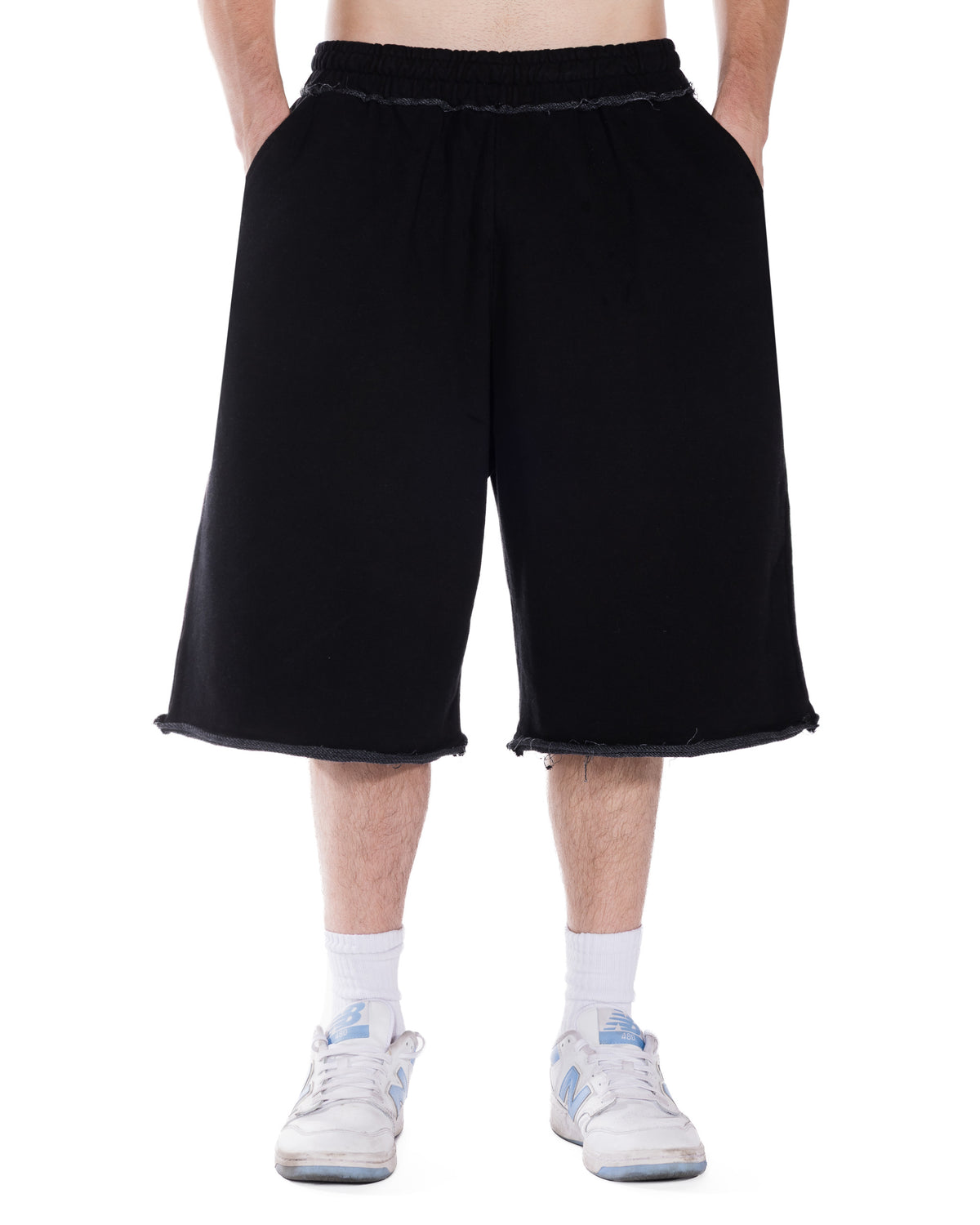 Black Bison Shorts - front