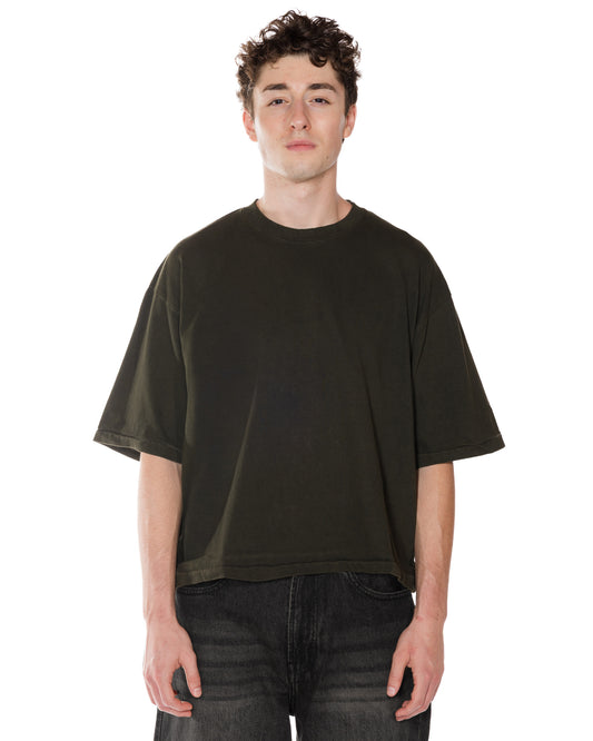 Diesei Green Crop Boxy T-shirt - front