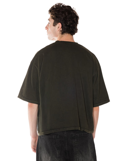 Diesei Green Crop Boxy T-shirt - back