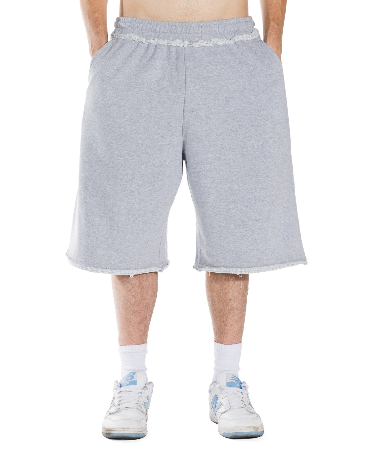 Grey Bison Shorts - front