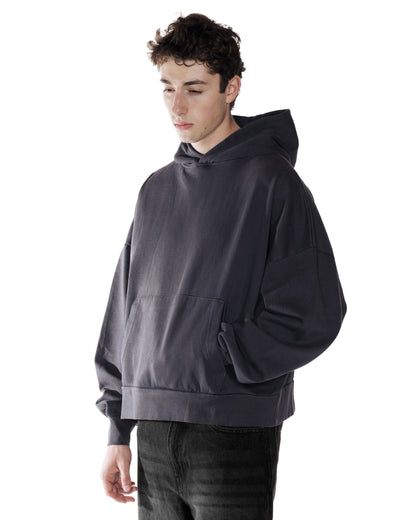 Midnight Cobalt Crop Hoodie - side