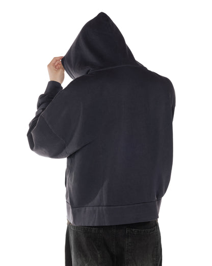 Midnight Cobalt Crop Hoodie - back