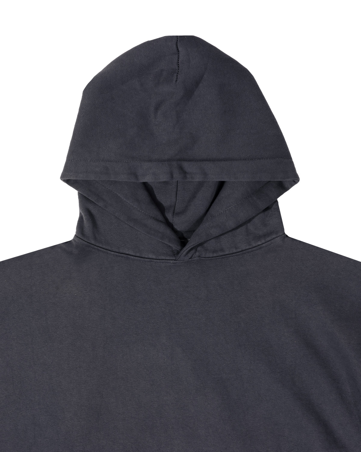 Midnight Cobalt Crop Hoodie - hood detail
