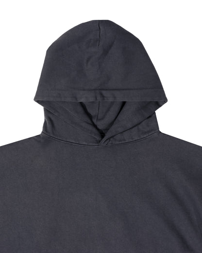 Midnight Cobalt Crop Hoodie - hood detail