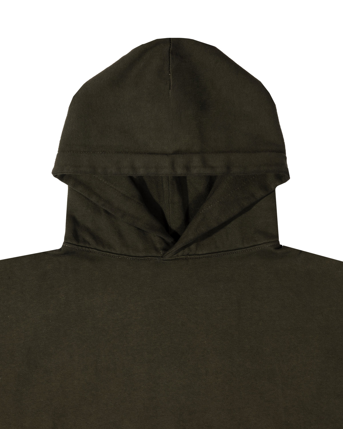 Diesei Green Crop Hoodie - hood detail
