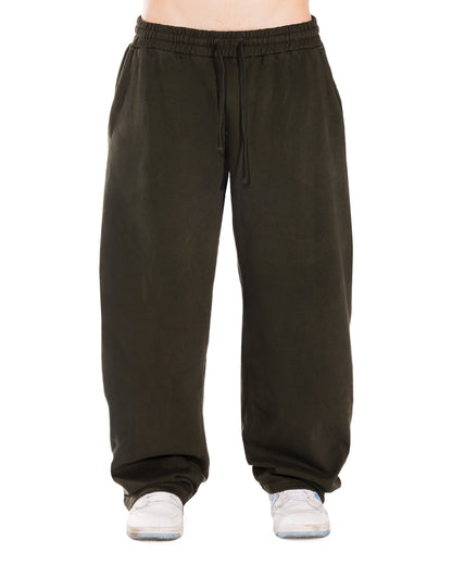 Diesei Green Baggy Sweatpants - front