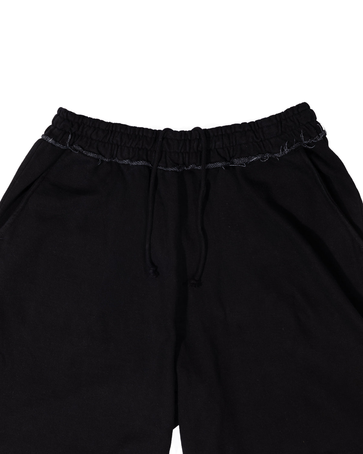 Black Bison Shorts - waistband and pocket