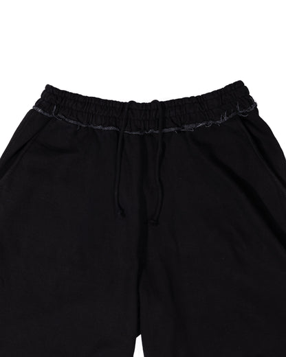 Black Bison Shorts - waistband and pocket