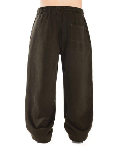 Diesei Green Baggy Sweatpants - back