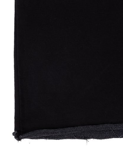 Black Bison Shorts - raw-cut hem