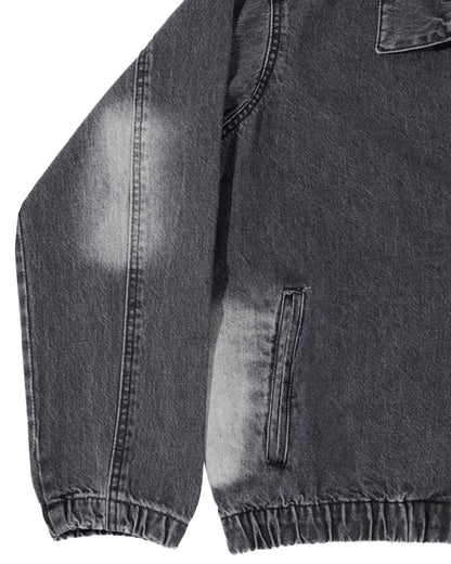 Drifter Jacket Black - faded sleeve and pocket
