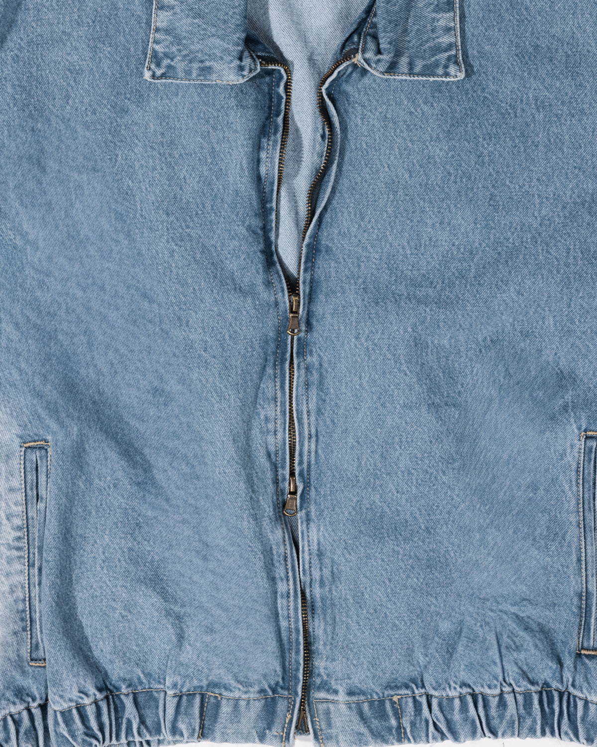 Drifter Jacket Blue - collar and front detail
