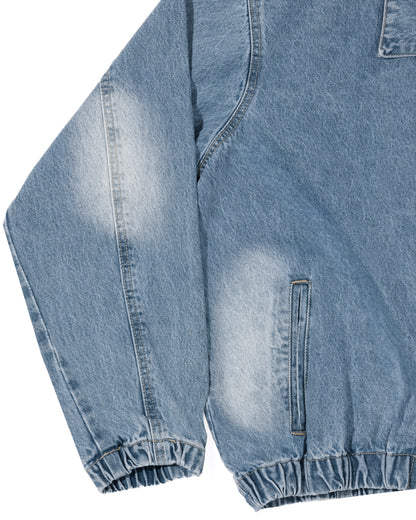 Drifter Jacket Blue - faded sleeve and pocket