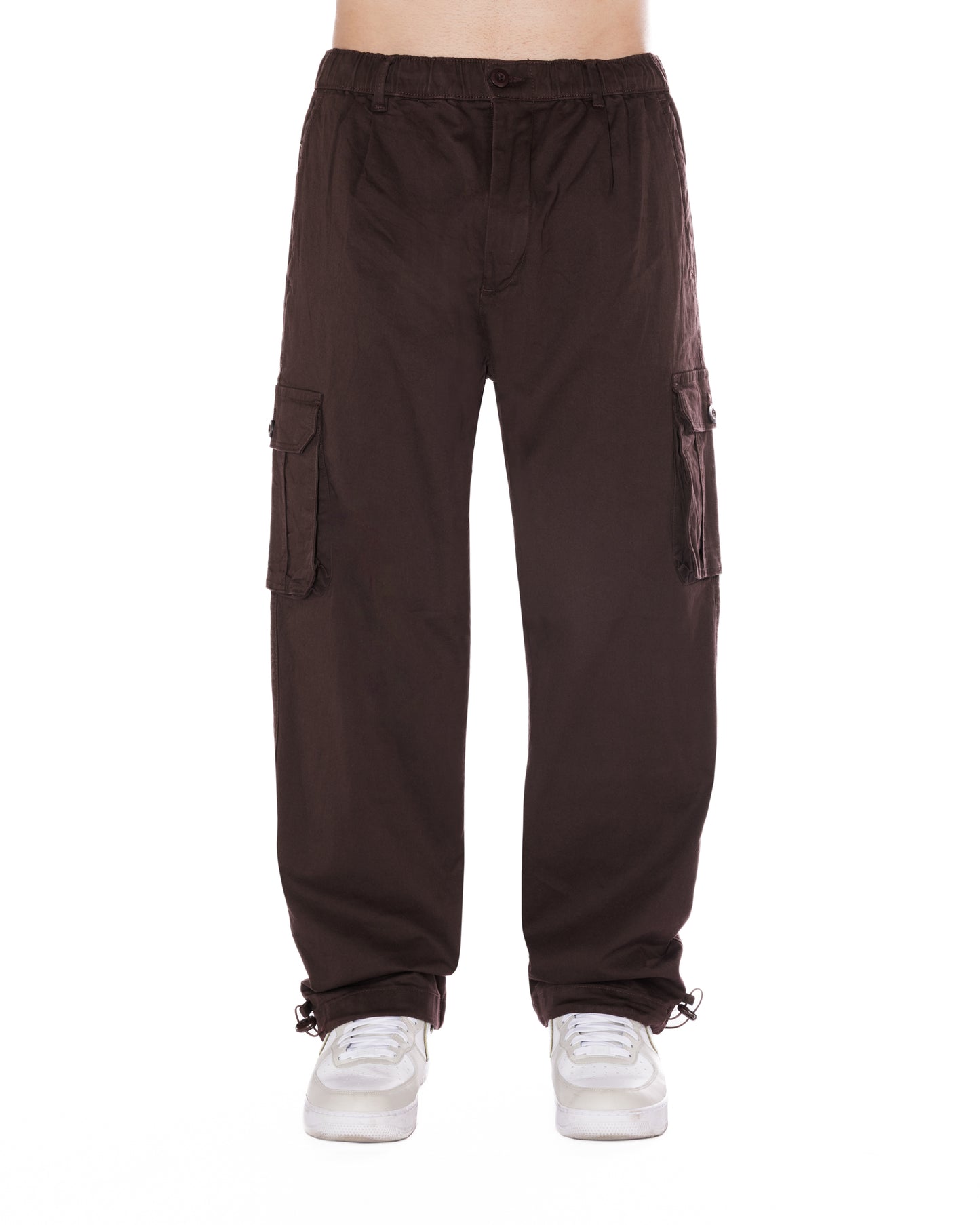 Brown Relaxed Cargo Pants