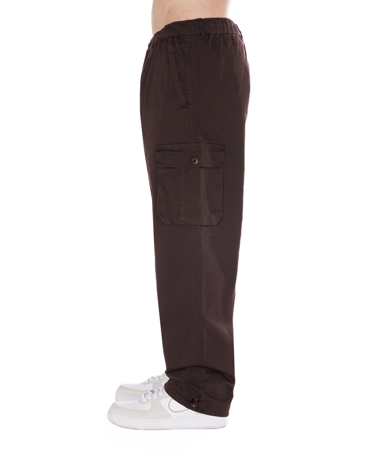 Brown Relaxed Cargo Pants