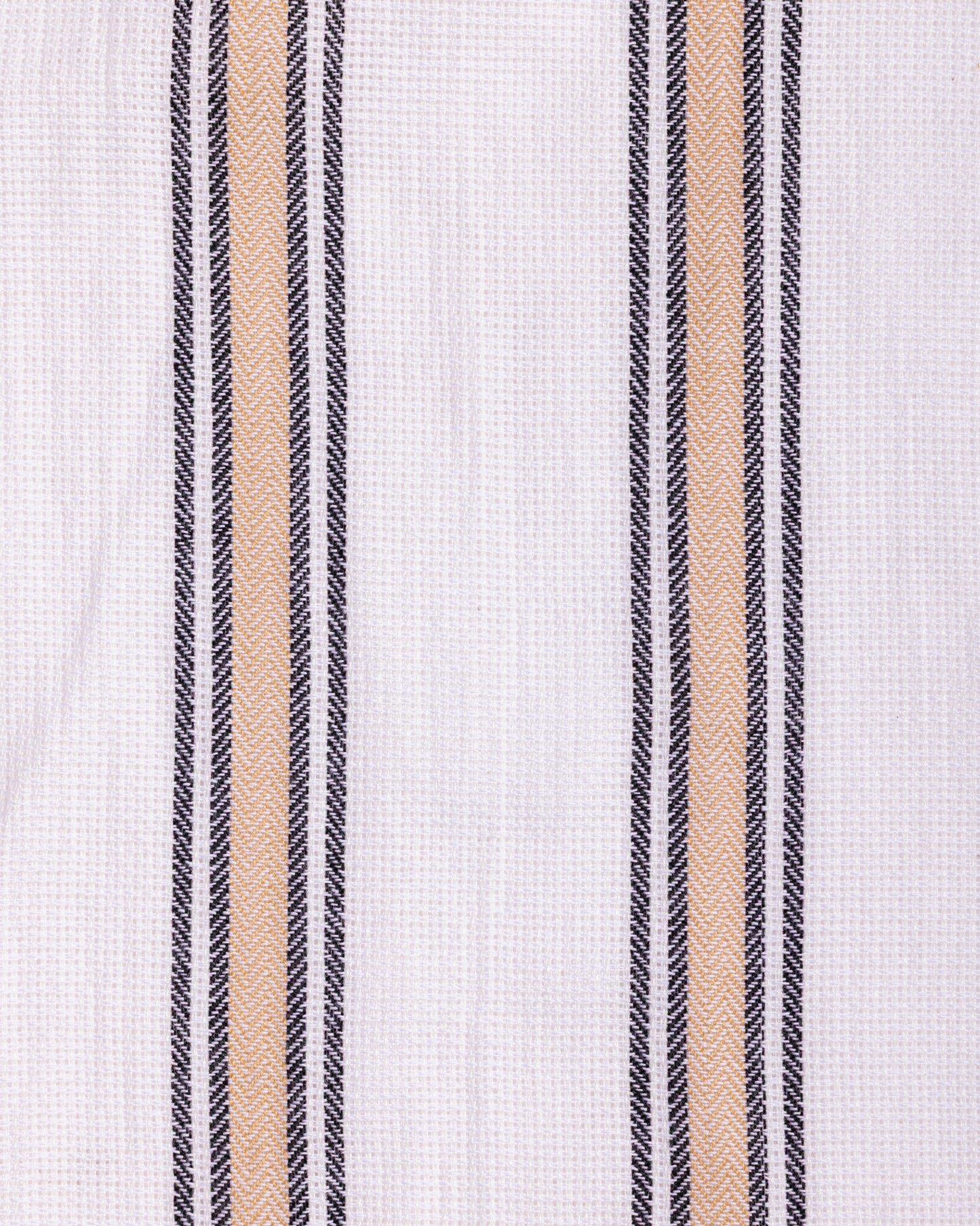 Textured Striped Shirt White