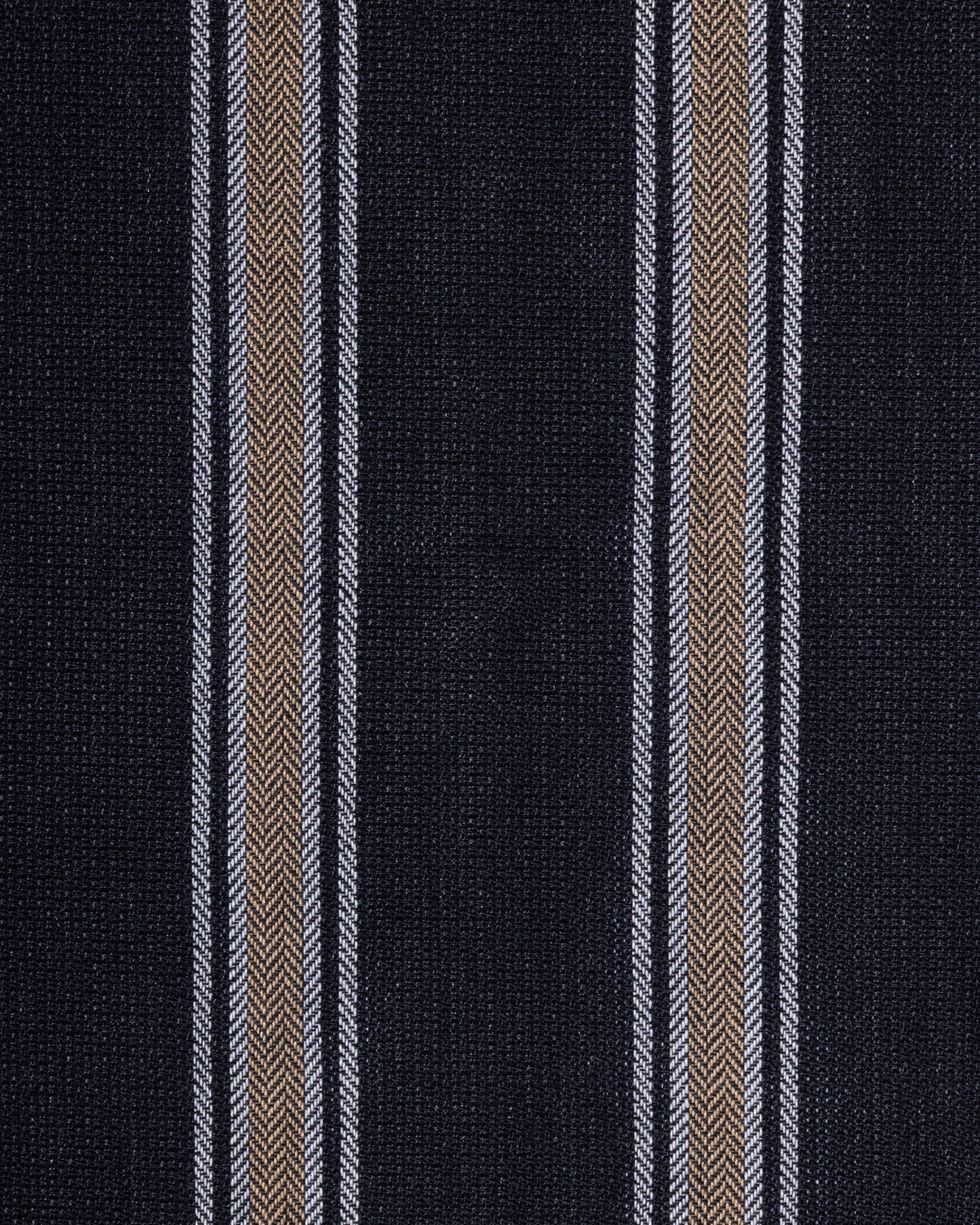Textured Striped Shirt Black/Tan
