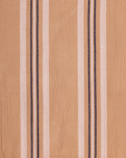 Textured Striped Shirt Tan