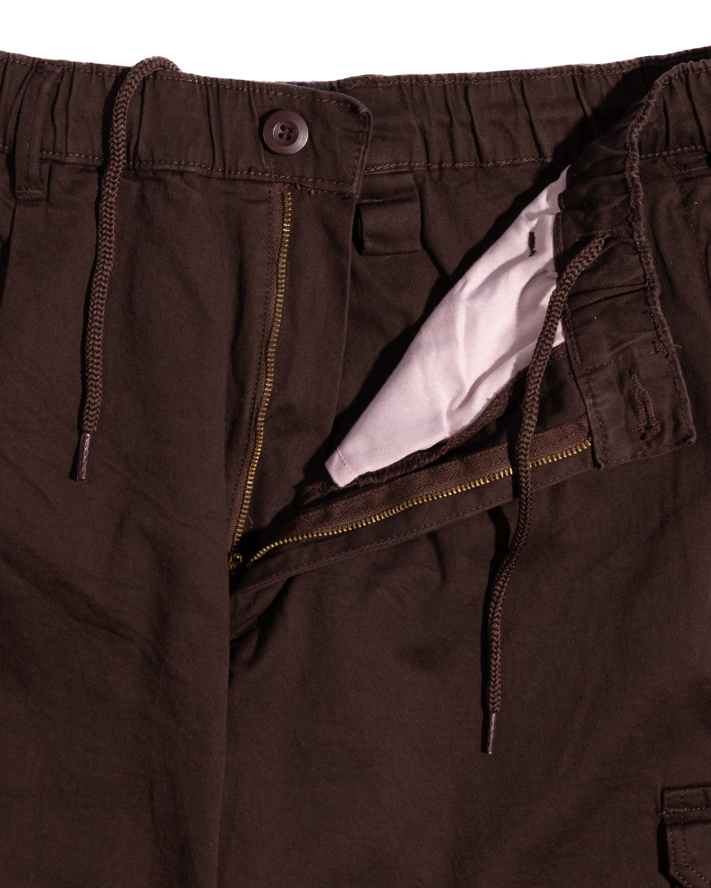 Brown Relaxed Cargo Pants
