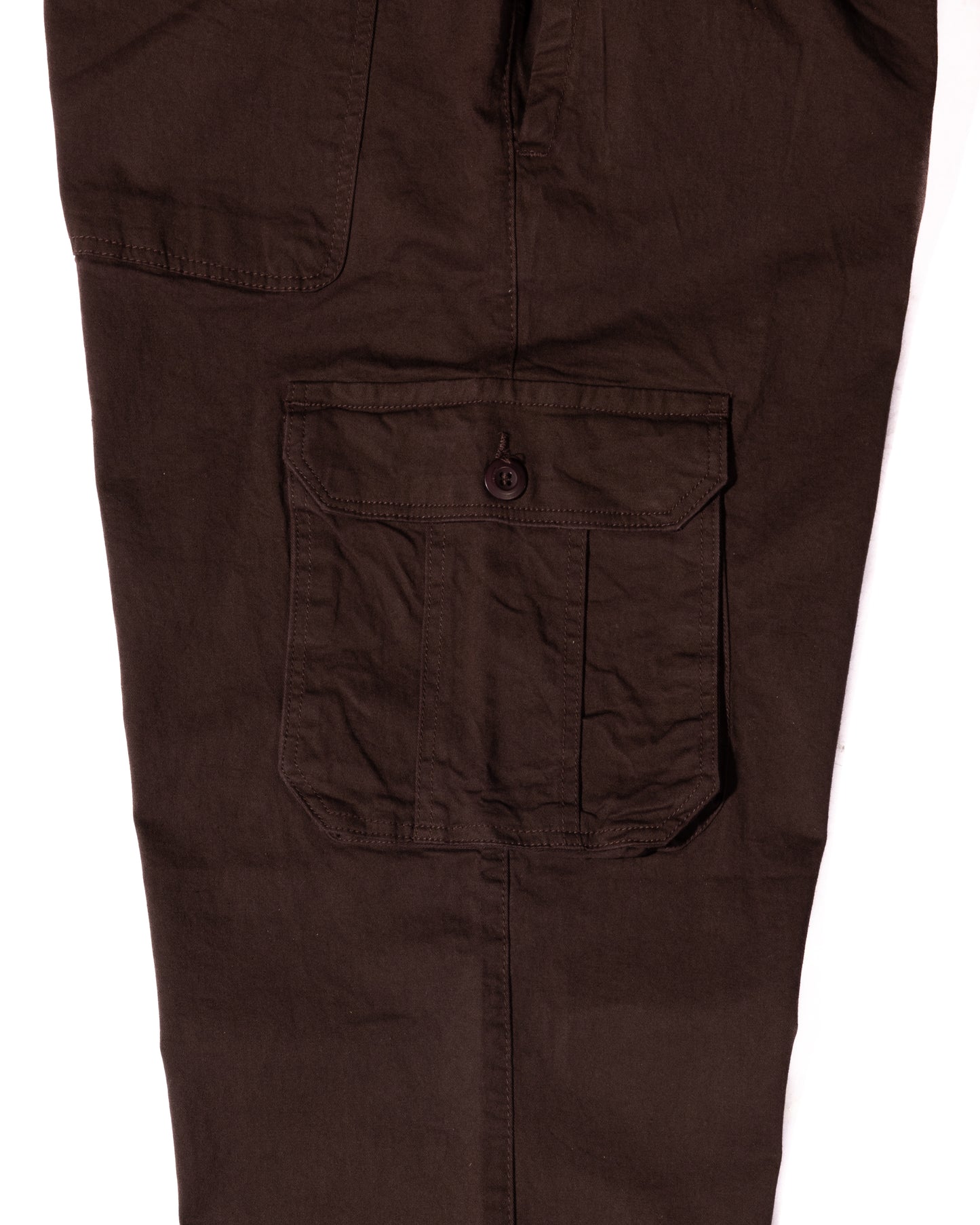 Brown Relaxed Cargo Pants