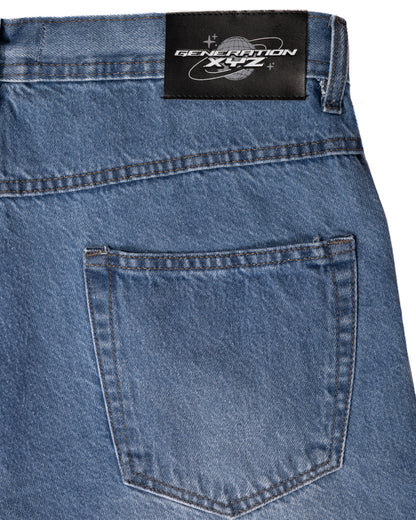 Medium Washed Blue Loose Jorts